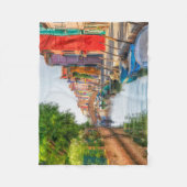 Verken de levendige charme van Burano Fleece Deken (Voorkant)