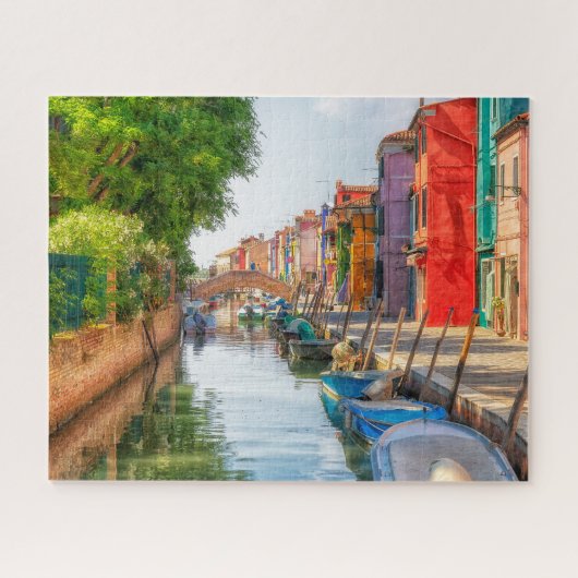 Verken de levendige charme van Burano Legpuzzel (Horizontaal)