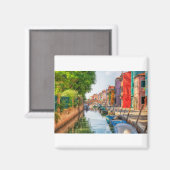 Verken de levendige charme van Burano Magneet (Voorkant / Achterkant)