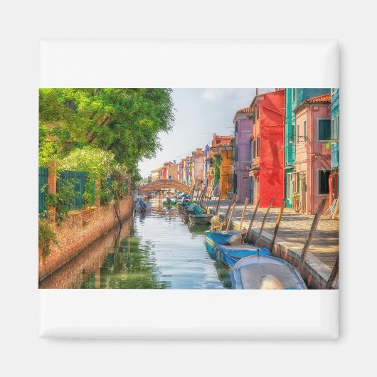 Verken de levendige charme van Burano Magneet (Voorkant)