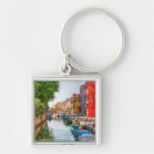 Verken de levendige charme van Burano Sleutelhanger (Voorkant)