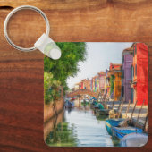 Verken de levendige charme van Burano Sleutelhanger (Voorkant)