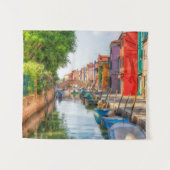 Verken de levendige charme van Burano Wandkleed (Voorkant (horizontaal))