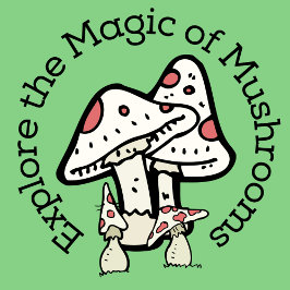 Verken de magie van paddenstoelen (groen) stickers