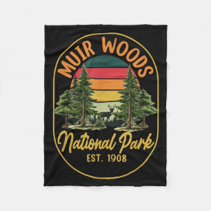 Verken de natuur in Muir Woods est 1908 nationaal Fleece Deken