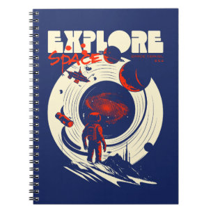 Verken de Ruimte - Kosmische Astronaut Notitieboek