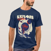 Verken de Ruimte - Kosmische Astronaut T-shirt (Voorkant)