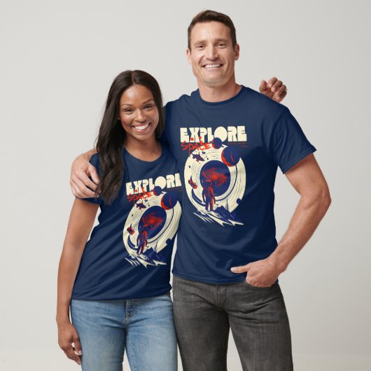 Verken de Ruimte - Kosmische Astronaut T-shirt (Unisex)