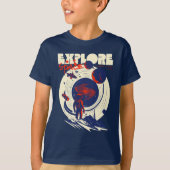 Verken de Ruimte - Kosmische Astronaut T-shirt (Voorkant)