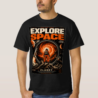 Verken de Ruimte – Retro Sciencefiction T-shirt