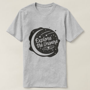Verken de Universum Dromers Ruimte T-shirt