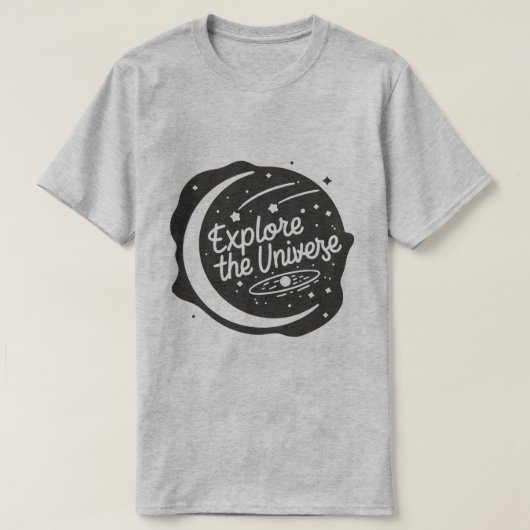Verken de Universum Dromers Ruimte T-shirt (Design voorkant)