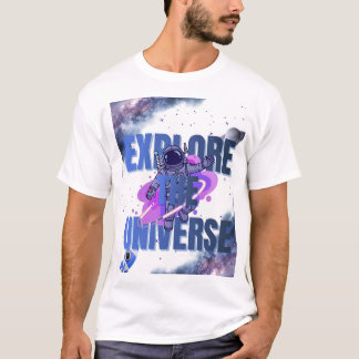 Verken De Universum Ruimtevaarder Ruimte T-Shirt –