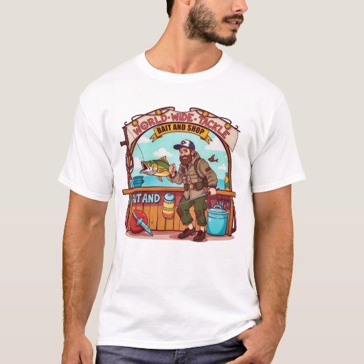 Verken de wereld van de visvangst t-shirt (Voorkant)