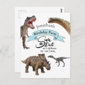 Verken de Wereld van Jurassische Dinosauriërs Briefkaart (Voorkant / Achterkant)