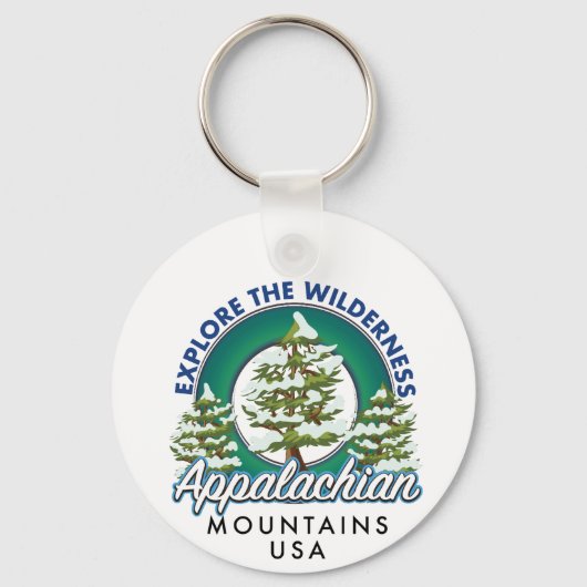Verken de wildernis Appalachian Mountains reis Sleutelhanger (Voorkant)