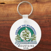 Verken de wildernis Appalachian Mountains reis Sleutelhanger (Achterkant)