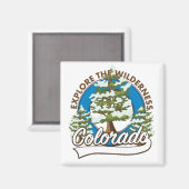 Verken de Wildernis, Colorado Magneet (Voorkant / Achterkant)