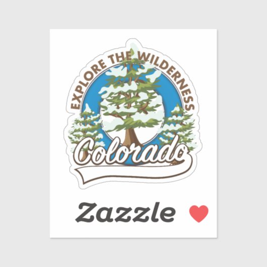 Verken de Wildernis, Colorado Sticker (Vel)