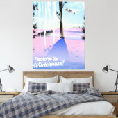 Verken de wildernis! Dierafdrukken in de winter Canvas Afdruk (Insitu (Slaapkamer))