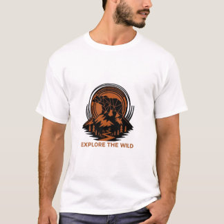 Verken de wildernis. t-shirt