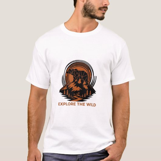 Verken de wildernis. t-shirt (Voorkant)