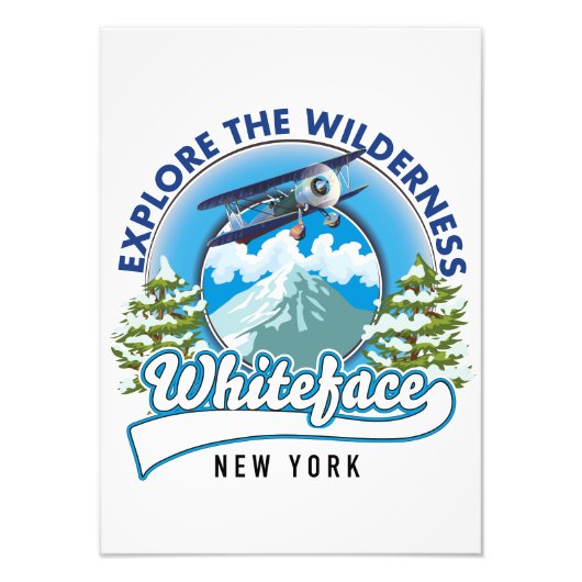 Verken de wildernis, Whiteface New York Foto Afdruk (Voorkant)