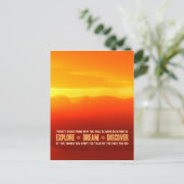 Verken. Dream. Ontdek het. Briefkaart (Staand voorkant)