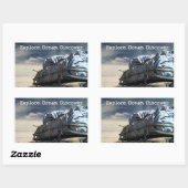 Verken. Dream. Ontdek het. Rechthoekige Sticker (Vel)
