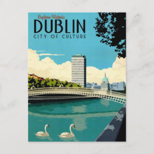 Verken Dublin Ierland Ansichtkaart Briefkaart