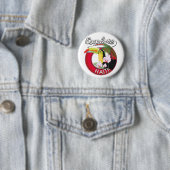 Verken Haïti logo reis patch. Poster Ronde Button 5,7 Cm (In situ)