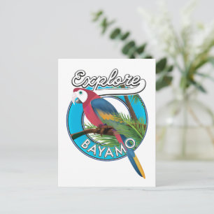 Verken Hawaii retro logo ansichtkaart Briefkaart