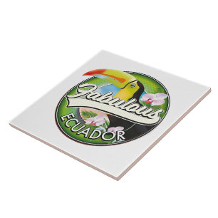 Verken het fantastische Ecuador logo magneet Tegeltje