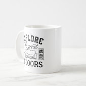 Verken het grote interieur koffiemok (Voorkant links)