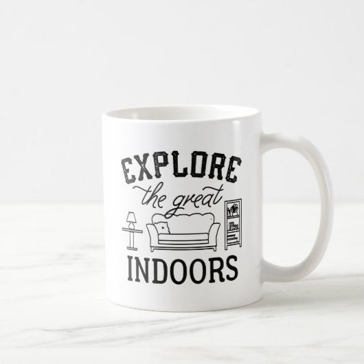 Verken het grote interieur koffiemok (Rechts)