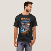 Verken het heelal t-shirt (Voorkant volledig)