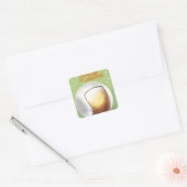 Verken het universum vierkante sticker (Envelop)