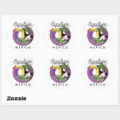 Verken Isla Holbox strand Mexico reizen patch Post Ronde Sticker (Vel)