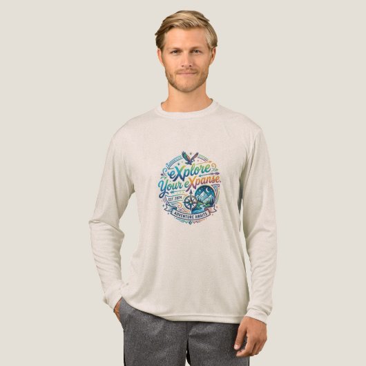 Verken je Bereik Tri-Blend Shirt (Voorkant)