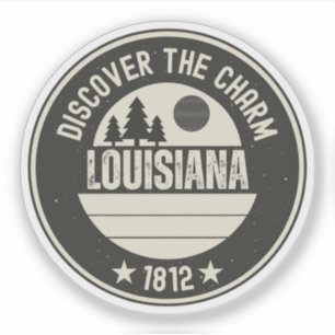 Verken Louisiana- Ontwerpen voor elke liefhebber Sticker
