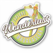 Verken Madagascar wonderlust Sticker (Voorkant)