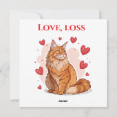 Verken Maine Coon kattenredding bij mij in de buur Feestdagenkaart (Achterkant)