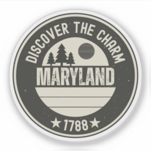 Verken Maryland- Ontwerpen voor elke liefhebber Sticker