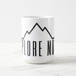 Verken Meer Minimalistische Berg Koffiemok