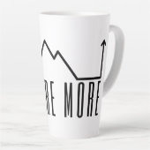 Verken Meer Minimalistische Berg Latte Mok (Rechterhoek)