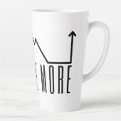 Verken Meer Minimalistische Berg Latte Mok (Rechts)