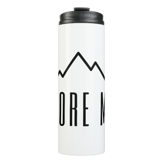 Verken Meer Minimalistische Berg Thermische Tumble Thermosbeker (Voorkant)