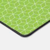 Verken moderne optische illusies met kubuspatroon bureaumat (Hoek)