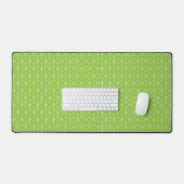Verken moderne optische illusies met kubuspatroon bureaumat (Keyboard & Muis)
