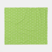Verken moderne optische illusies met kubuspatroon fleece deken (Voorkant (Horizontaal))